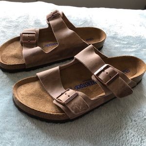 NEW Birkenstock Arizona Soft Footbed Men’s size 44 EU (US 11-11.5) Tobacco Brown